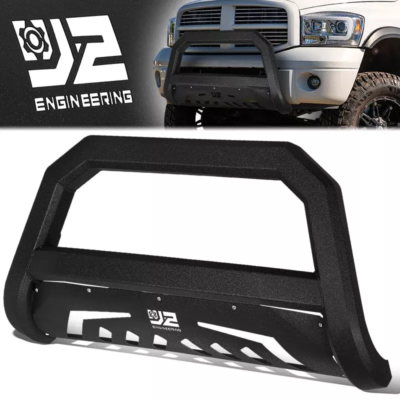02-09 Dodge Ram 1500 2500 3500 Front Bumper Grille Guard - Carbon Steel