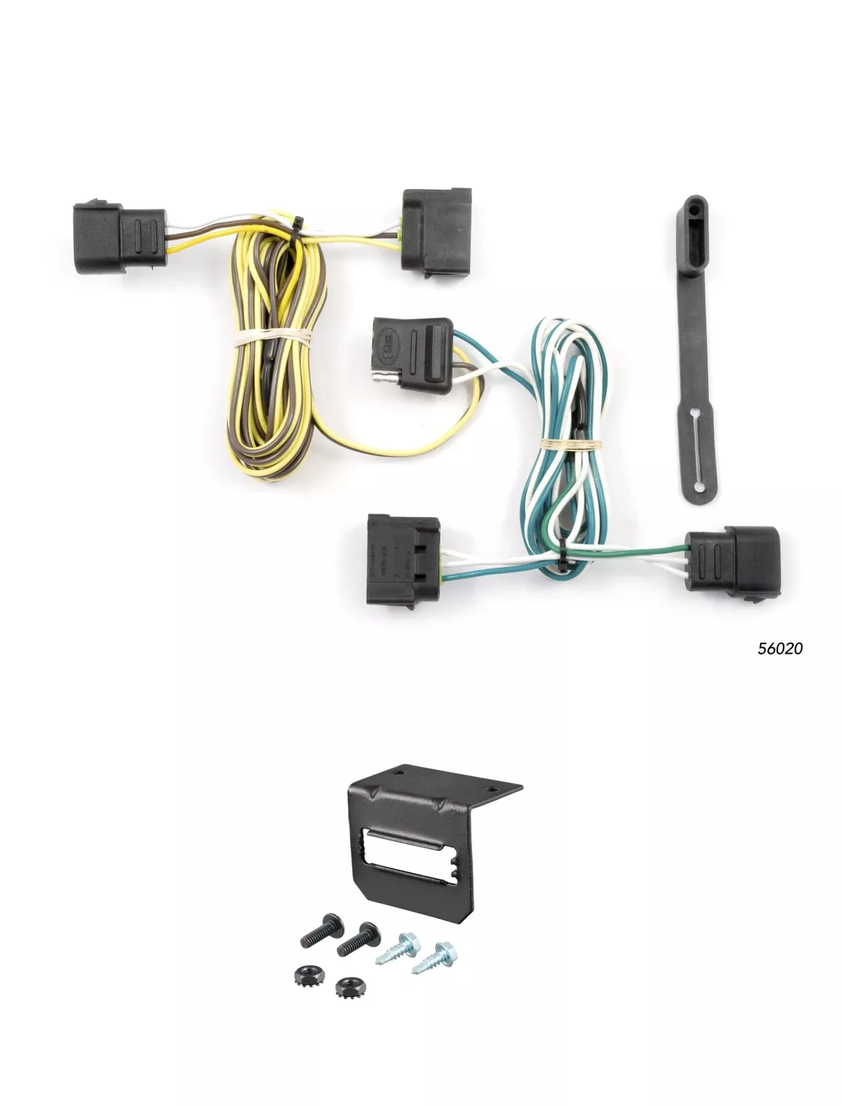 04-14 Ford E-350 Super Duty CURT 4-flat Plug and Play Trailer Wiring