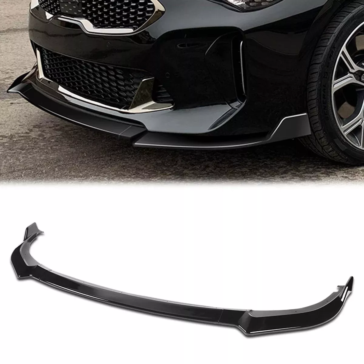 3 Pieces CK Style Front Bumper Lip18-22 Kia Stinger