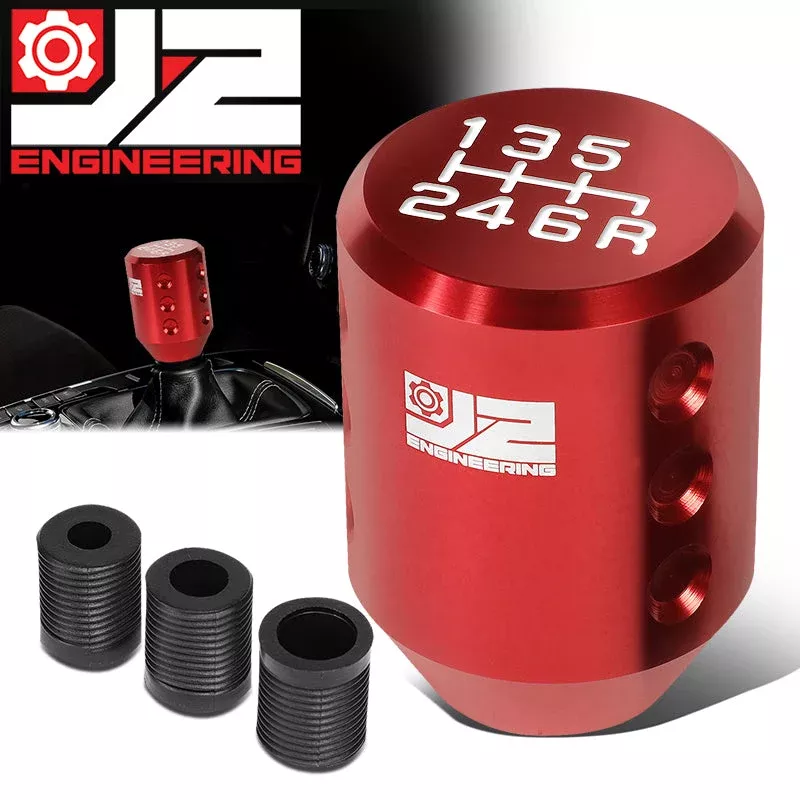 40mm W X 55mm H Cylindrical Design Aluminum Shift Knob Universal