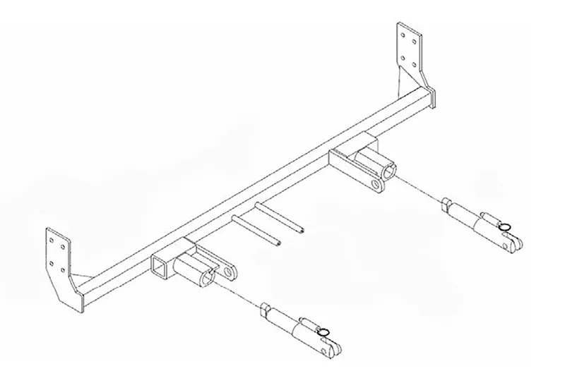 BlueOx Tow Bar Base Plate, Front Mount, RV Flat Towing for Select, BUICK CENTURY (R) E13