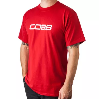 Cobb Tuning Logo Mens T-Shirt (Red) - Large - CO-REDCOBB-LG