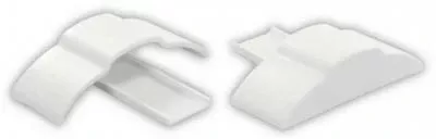 JR Products 49635 Polar White Full Extrusion End Cap