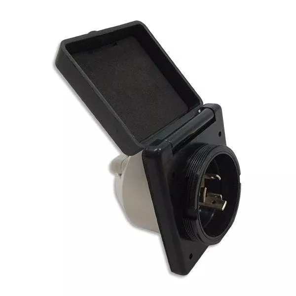 Rv Pro 50 Amp Rv Inlet Black