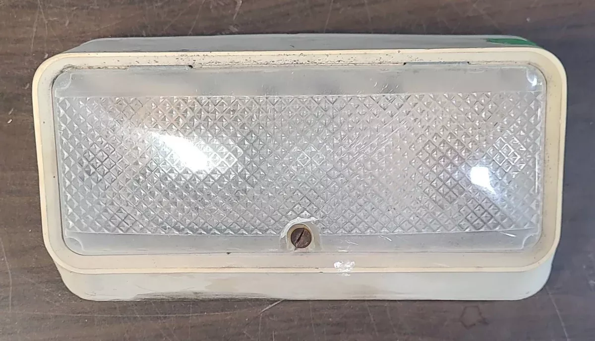 Used Porch Light - Clear Lens -6 3/8" X 3 1/2" - No Switch