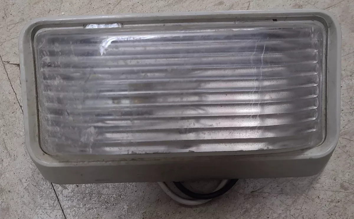 Used Porch Light - Clear Lens - 6" X 3 1/2" - No switch