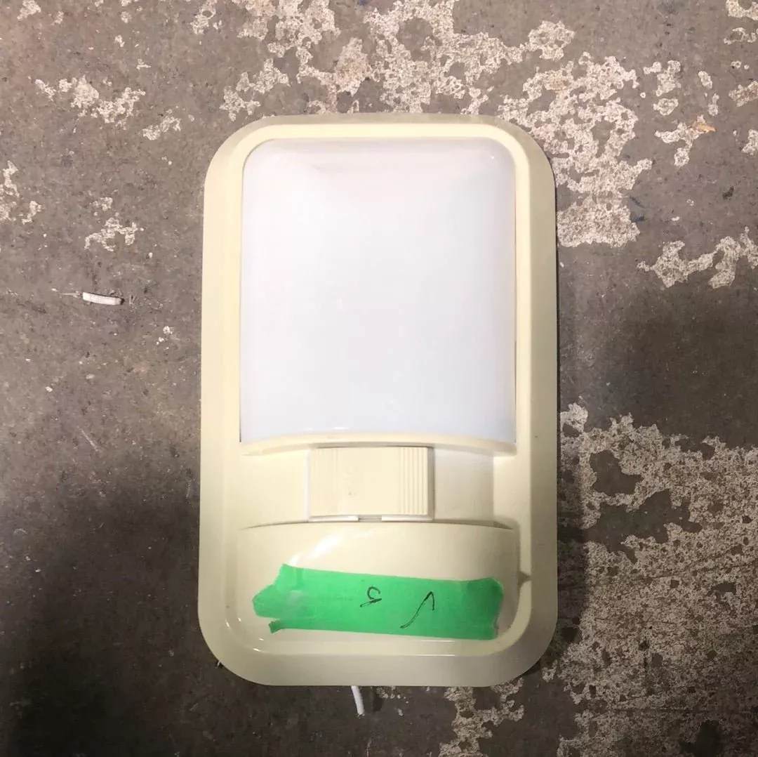 USED RV Interior Light Fixture *SINGLE* OFF-WHITE LR96696