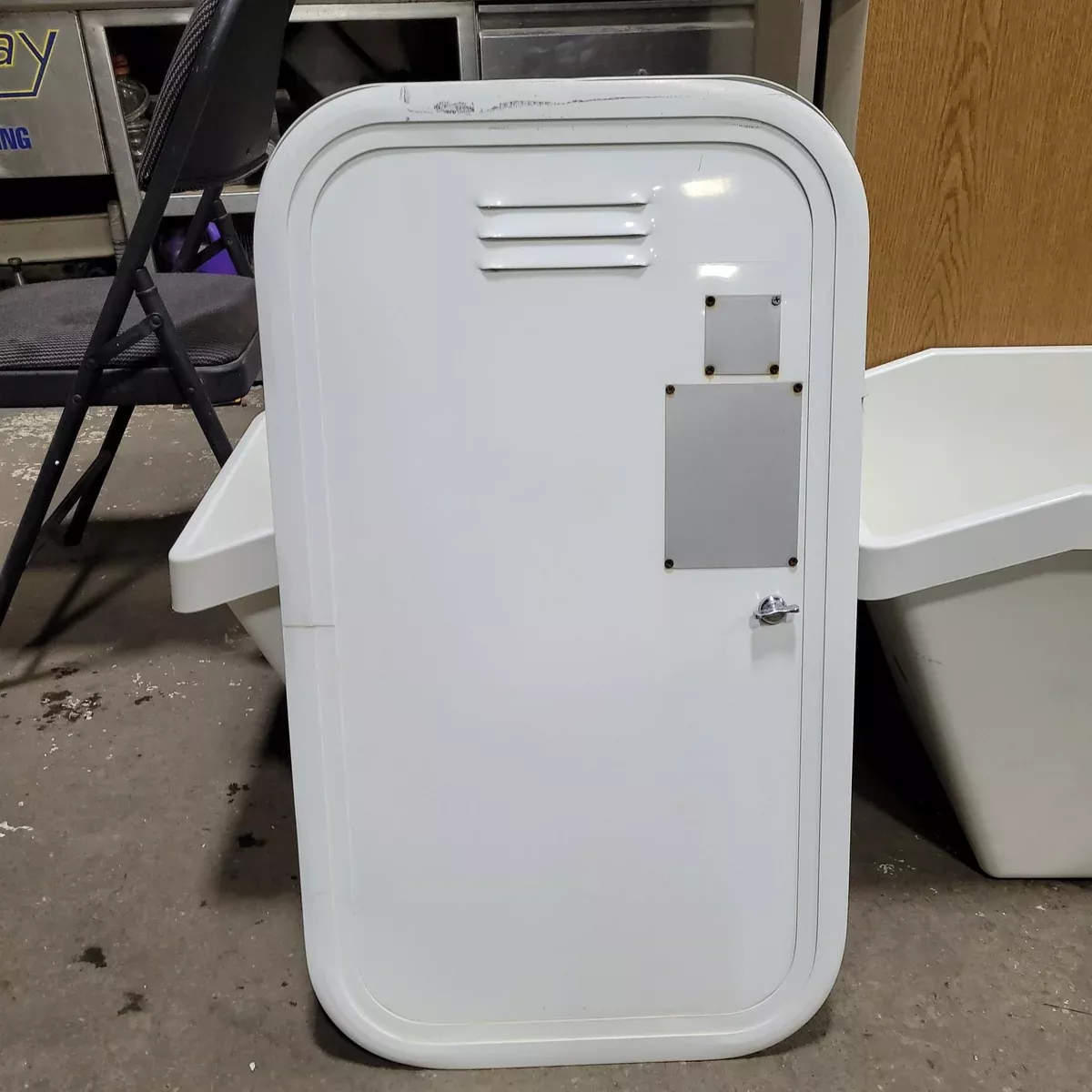 Used RV Radius Battery / Propane Cargo Door 15 3/4" X 28 3/4" X 1 1/4"D